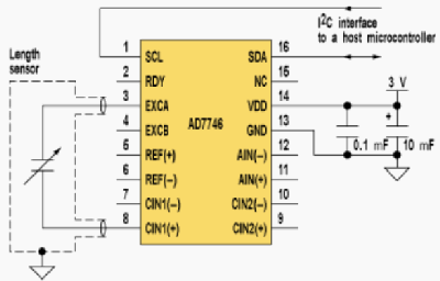 Схема емкостного датчика на микросхеме K561TЛ1 (CD4093B)